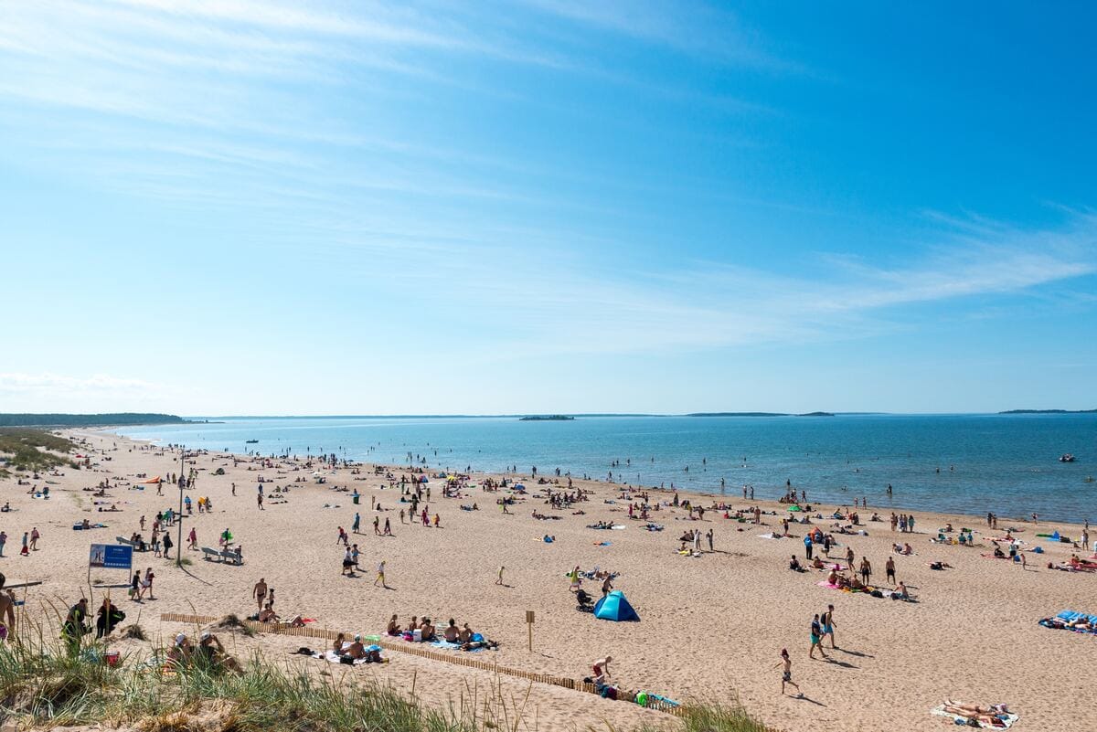 Yyteri beach on a summer day